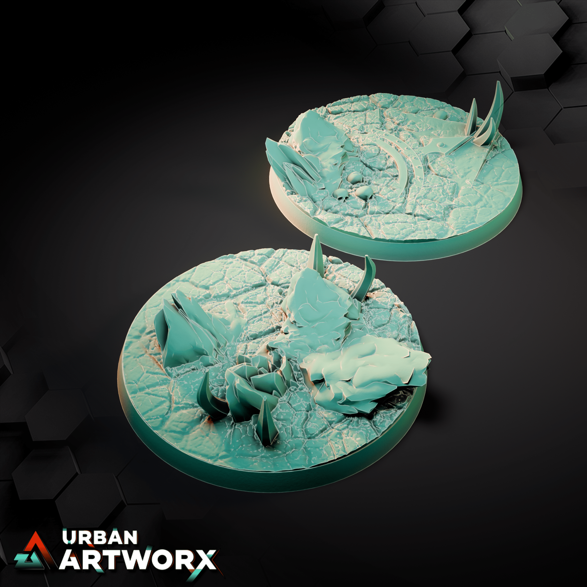 Tabletop Bases - Sacrusmundus - Sanguis Crimson Anomaly Bases Sacrusmundus Round 60mm (2) 