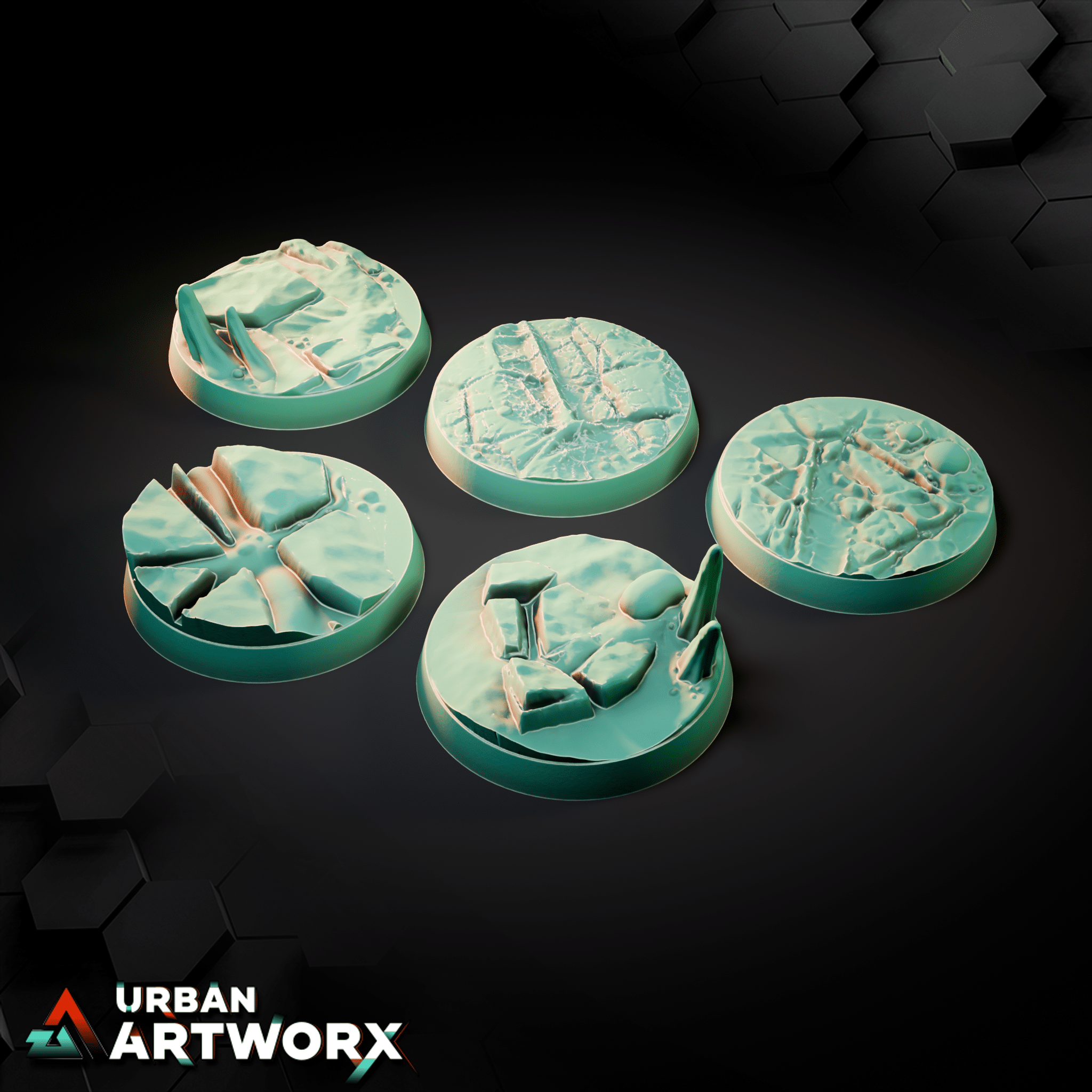 Tabletop Bases - Sacrusmundus - The Daemonic Vortex Bases Sacrusmundus Round 32mm (10) 