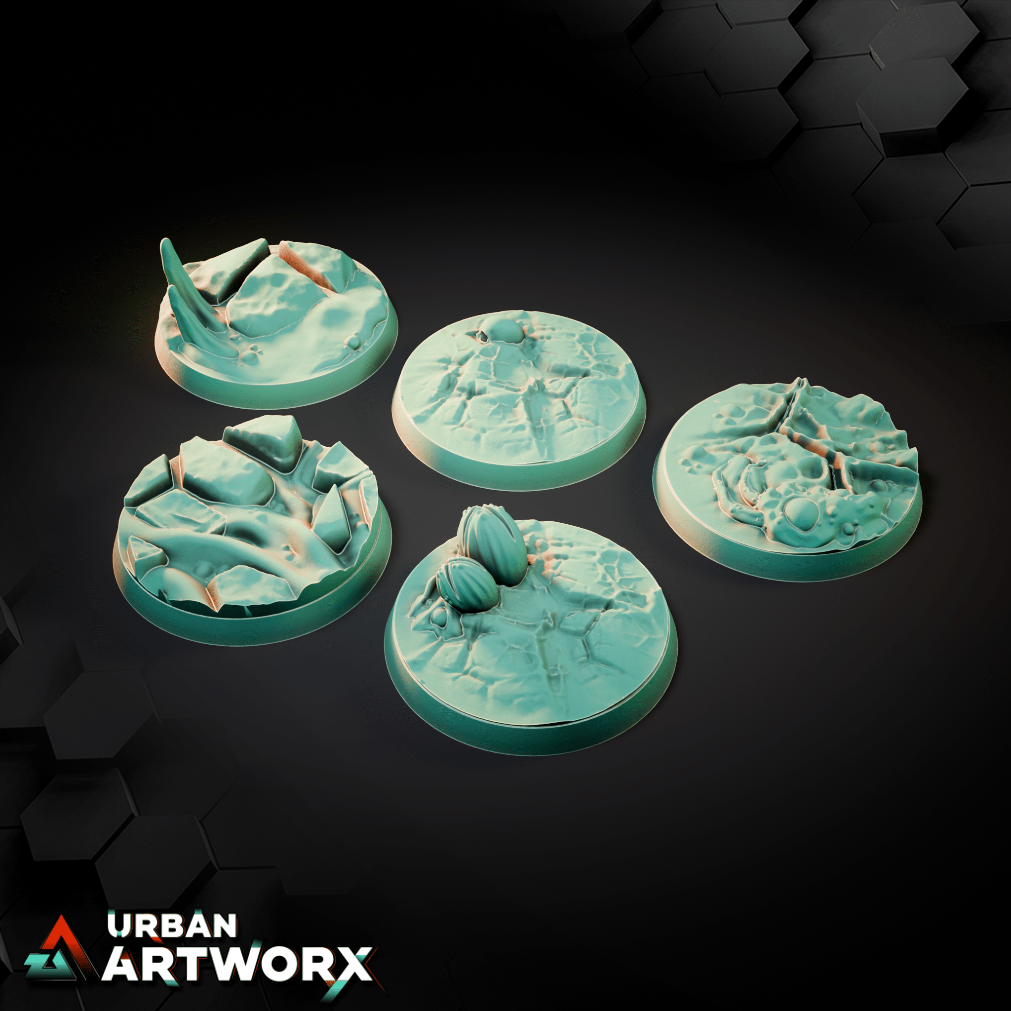 Tabletop Bases - Sacrusmundus - The Daemonic Vortex Bases Sacrusmundus Round 40mm (5) 