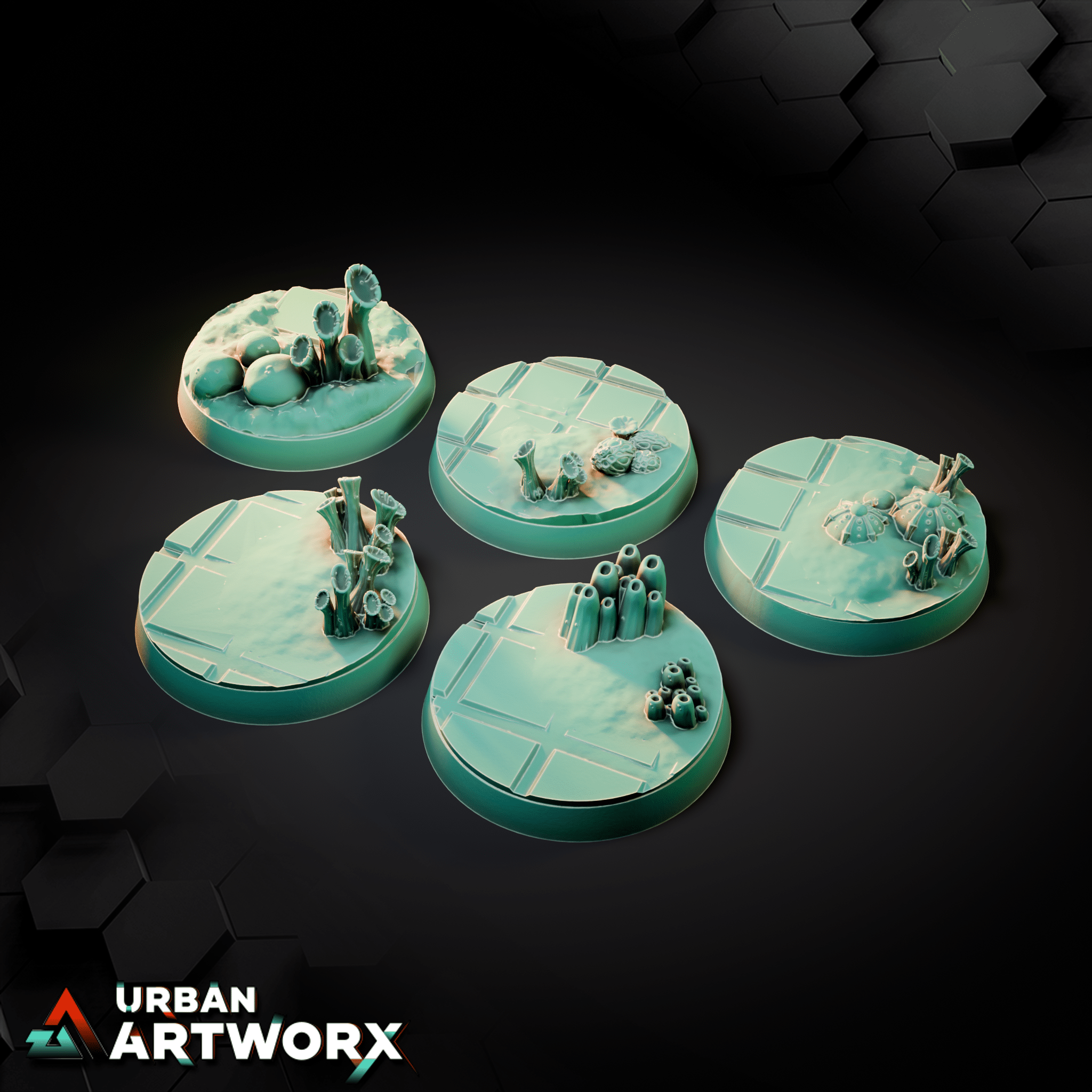 Tabletop Bases - Sacrusmundus - Tulipa Evolved Infestation Bases Sacrusmundus Round 32mm (10) 
