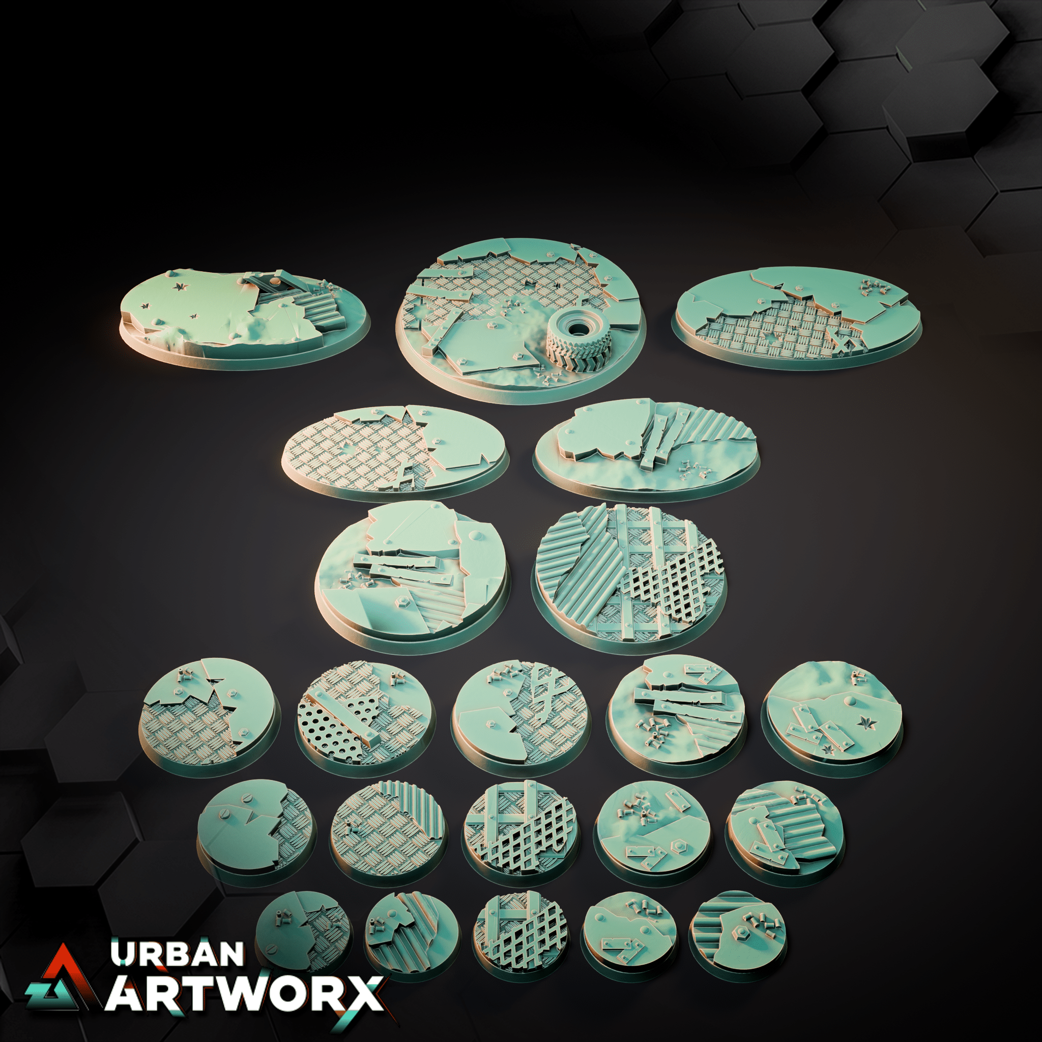 Tabletop Bases - Sacrusmundus - Warpzel-1A Orc Settlement Bases Sacrusmundus 