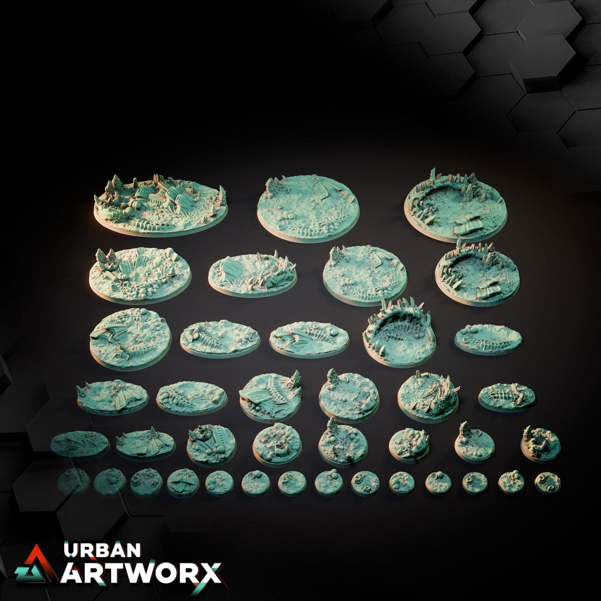 Tabletop Bases - Txarli Factory - Alien Bases Bases Txarli Factory 
