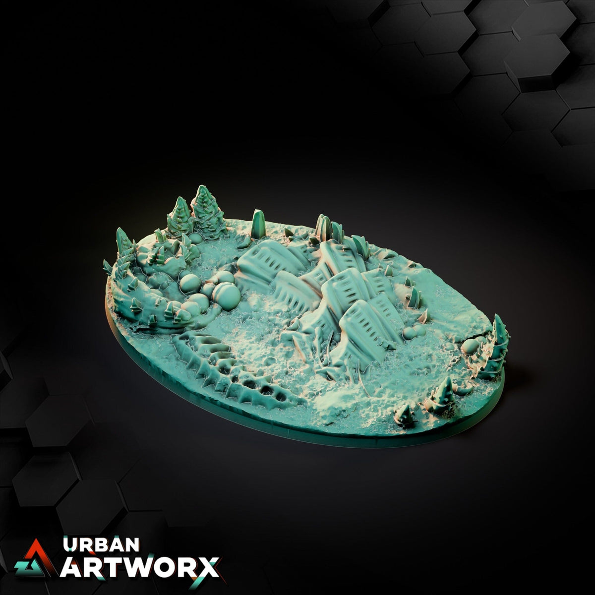 Tabletop Bases - Txarli Factory - Alien Bases Bases Txarli Factory Oval 170x105mm 