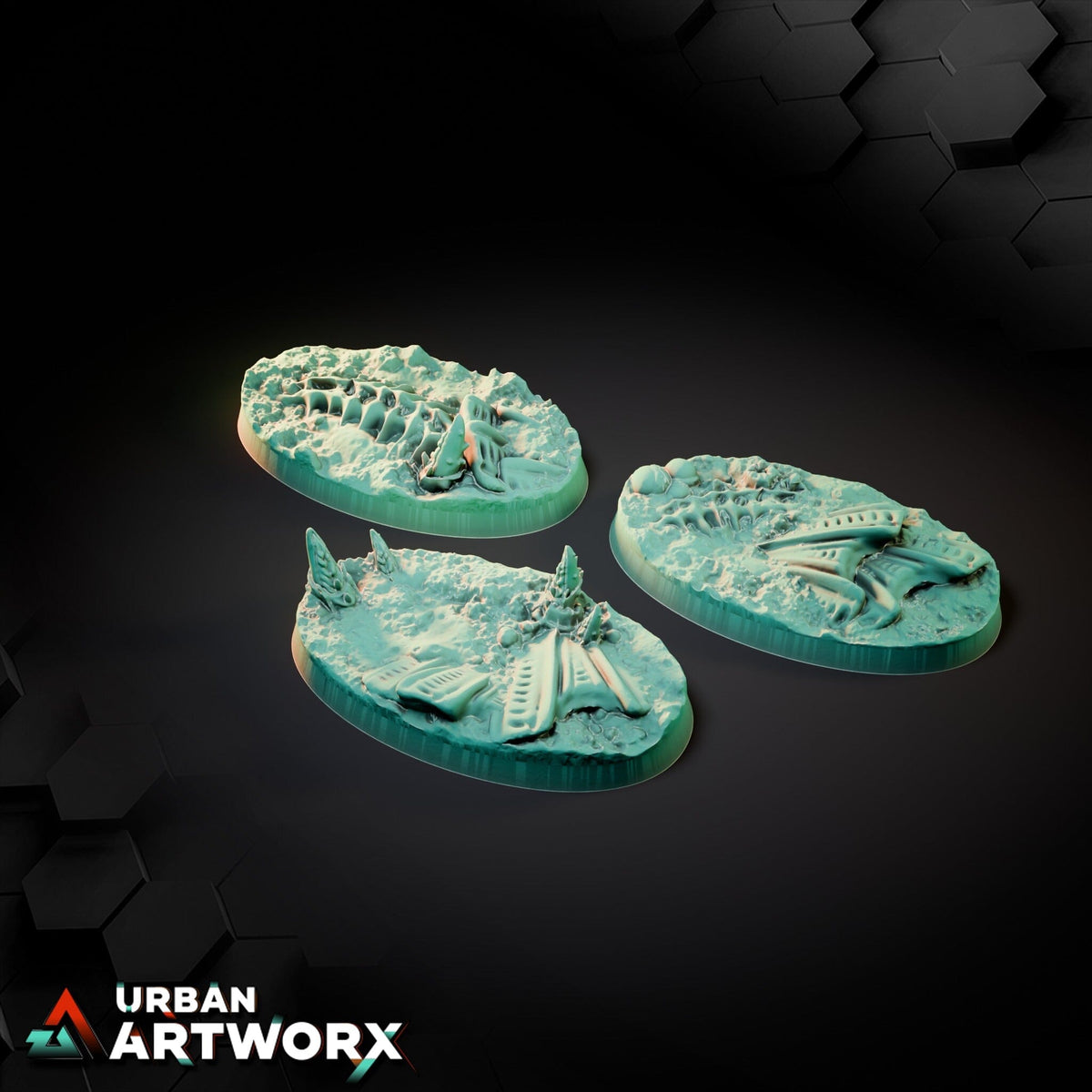 Tabletop Bases - Txarli Factory - Alien Bases Bases Txarli Factory Oval 60x35mm (3) 