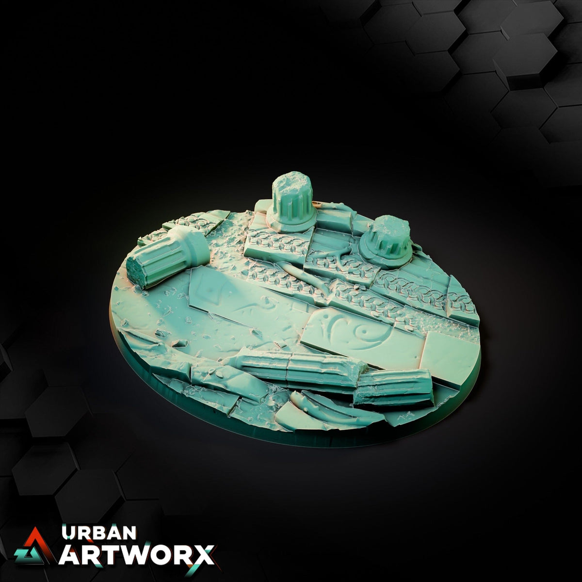 Tabletop Bases - Txarli Factory - Ancestral Ruins Bases Bases Txarli Factory Oval 120x92mm 