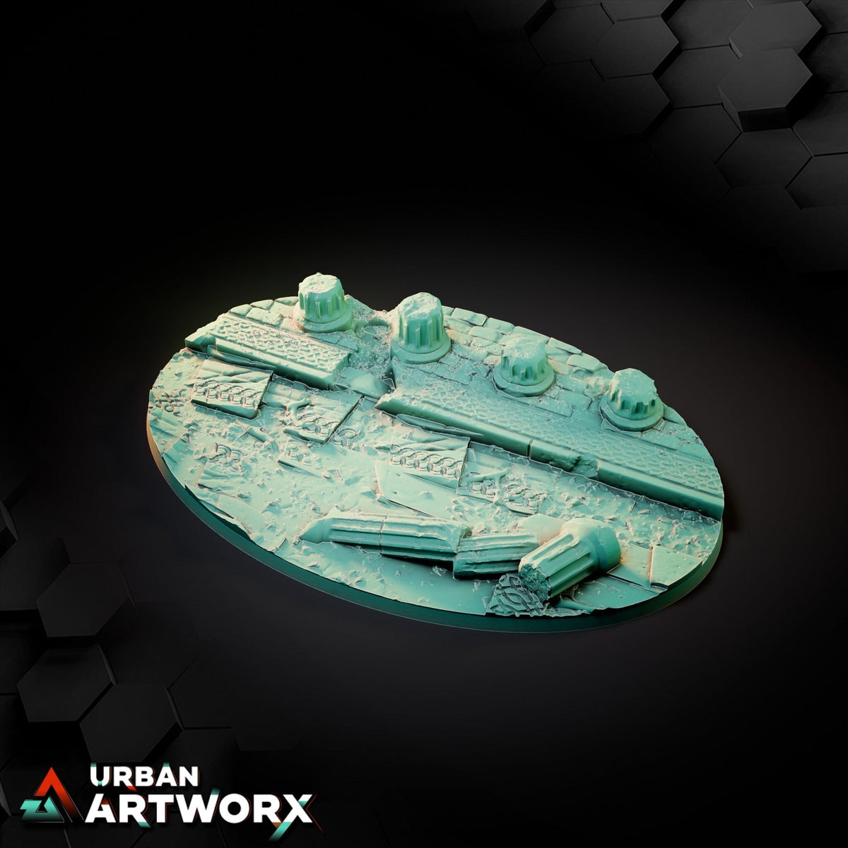Tabletop Bases - Txarli Factory - Ancestral Ruins Bases Bases Txarli Factory Oval 170x105mm 