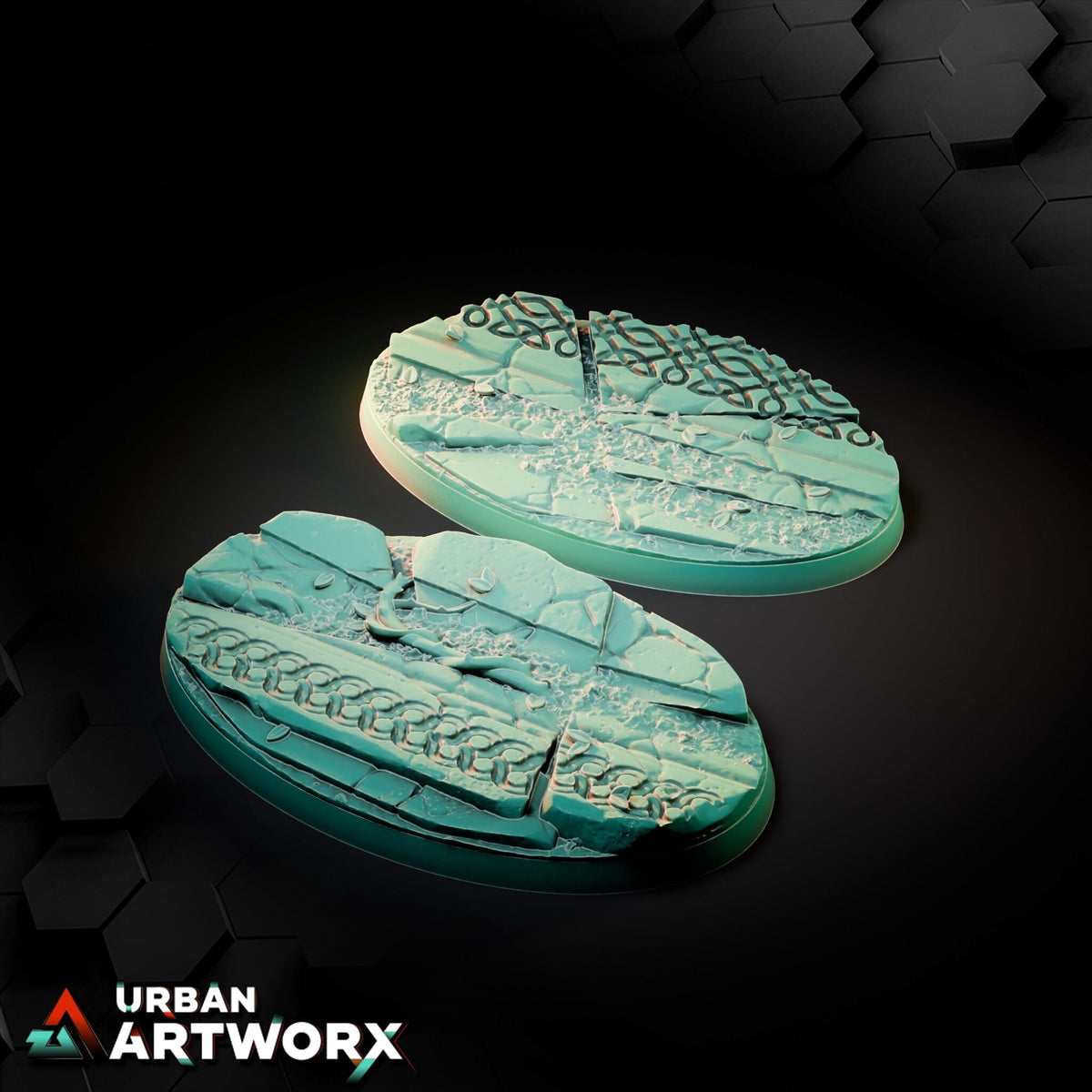 Tabletop Bases - Txarli Factory - Ancestral Ruins Bases Bases Txarli Factory Oval 75x42mm (2) 
