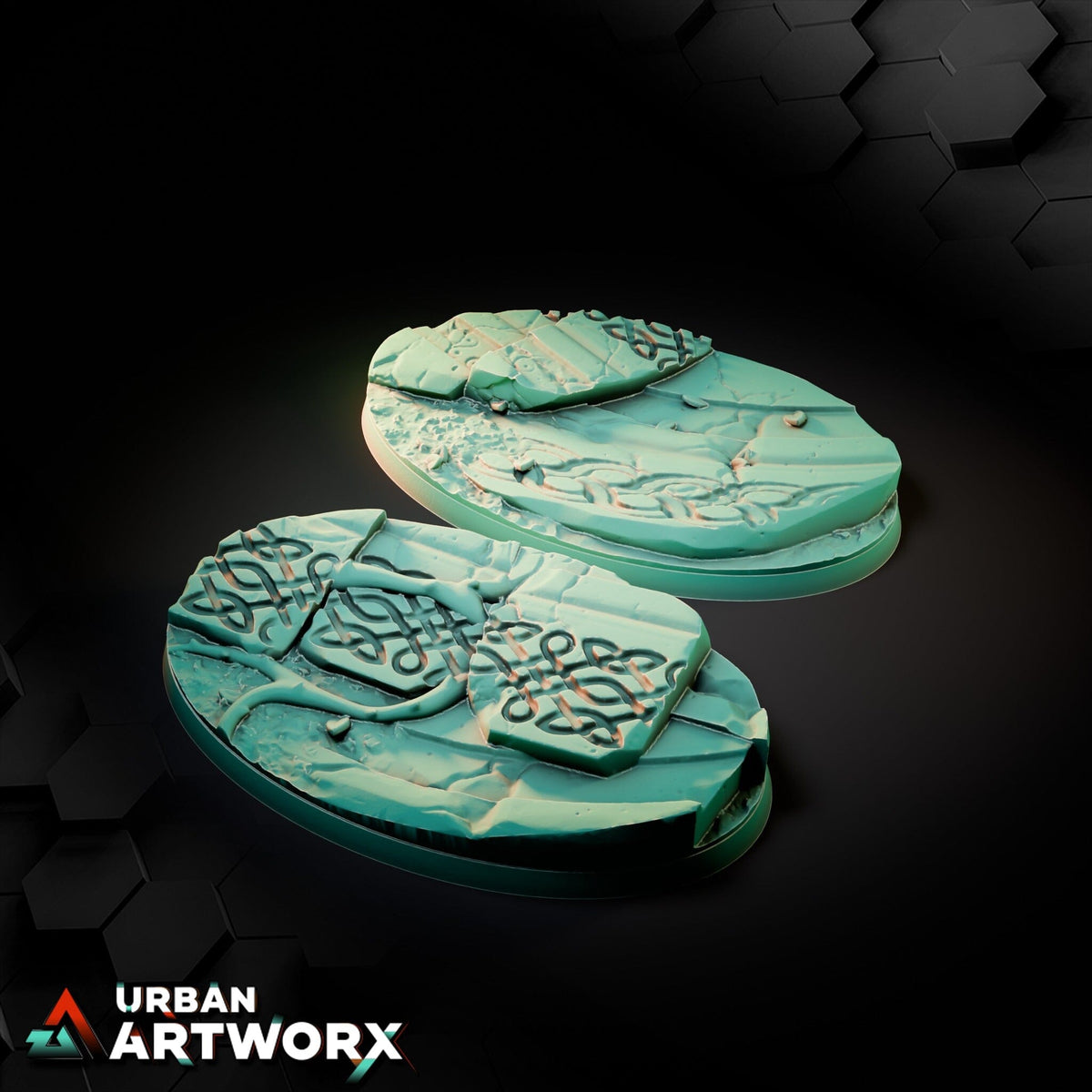 Tabletop Bases - Txarli Factory - Ancestral Ruins Bases Bases Txarli Factory Oval 90x52mm (2) 