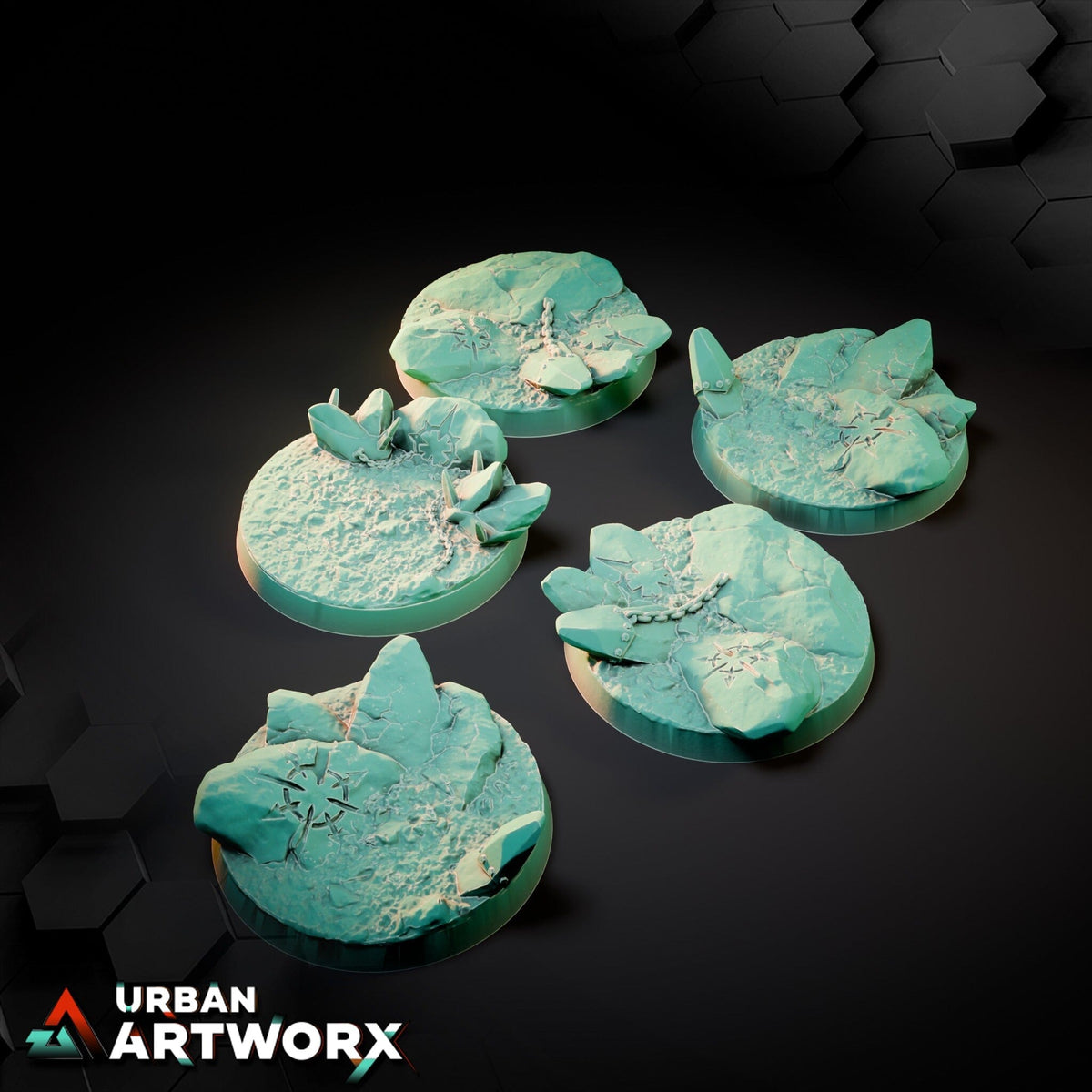 Tabletop Bases - Txarli Factory - Chaos Hell Bases Bases Txarli Factory Round 40mm (5) 