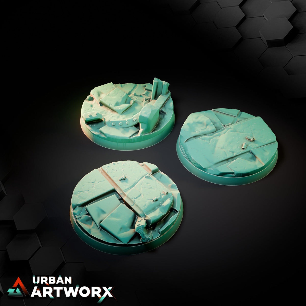 Tabletop Bases - Txarli Factory - City Ruins Bases Bases Txarli Factory Round 50mm (3) 