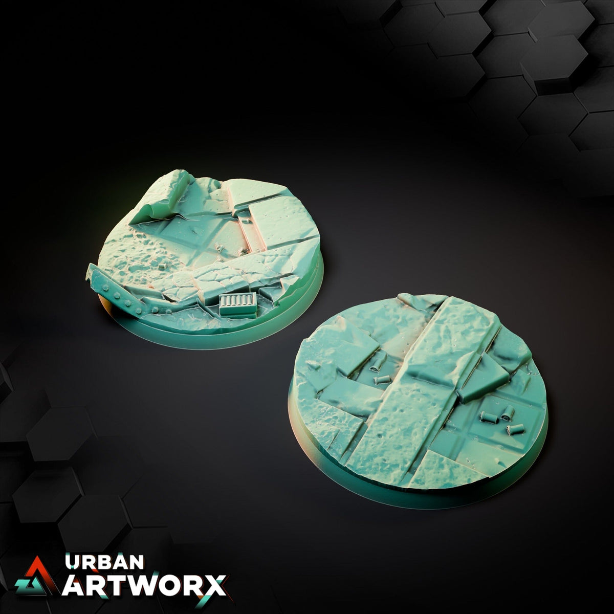 Tabletop Bases - Txarli Factory - City Ruins Bases Bases Txarli Factory Round 60mm (2) 
