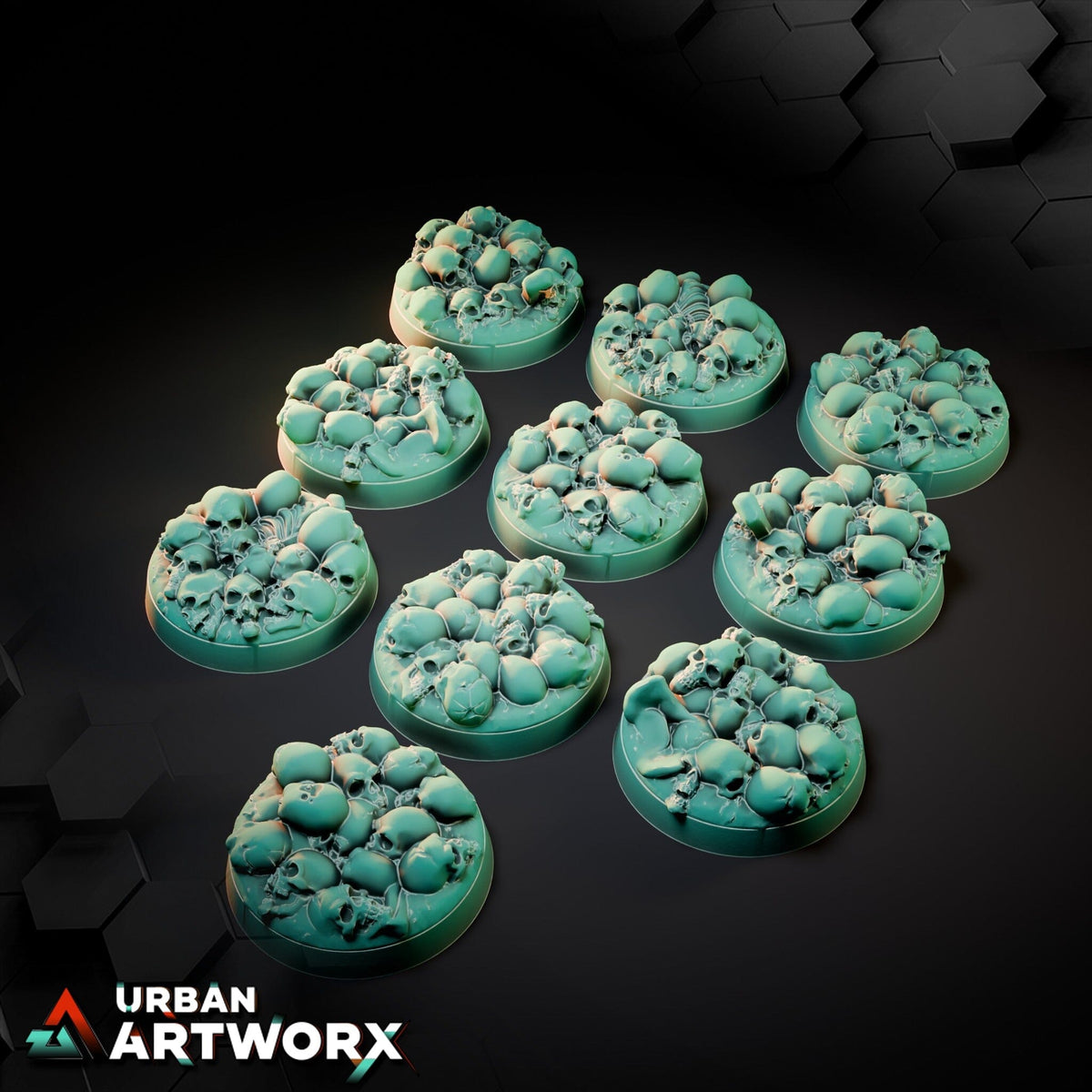 Tabletop Bases - Txarli Factory - Death Skulls Bases Bases Txarli Factory Round 25mm (10) 