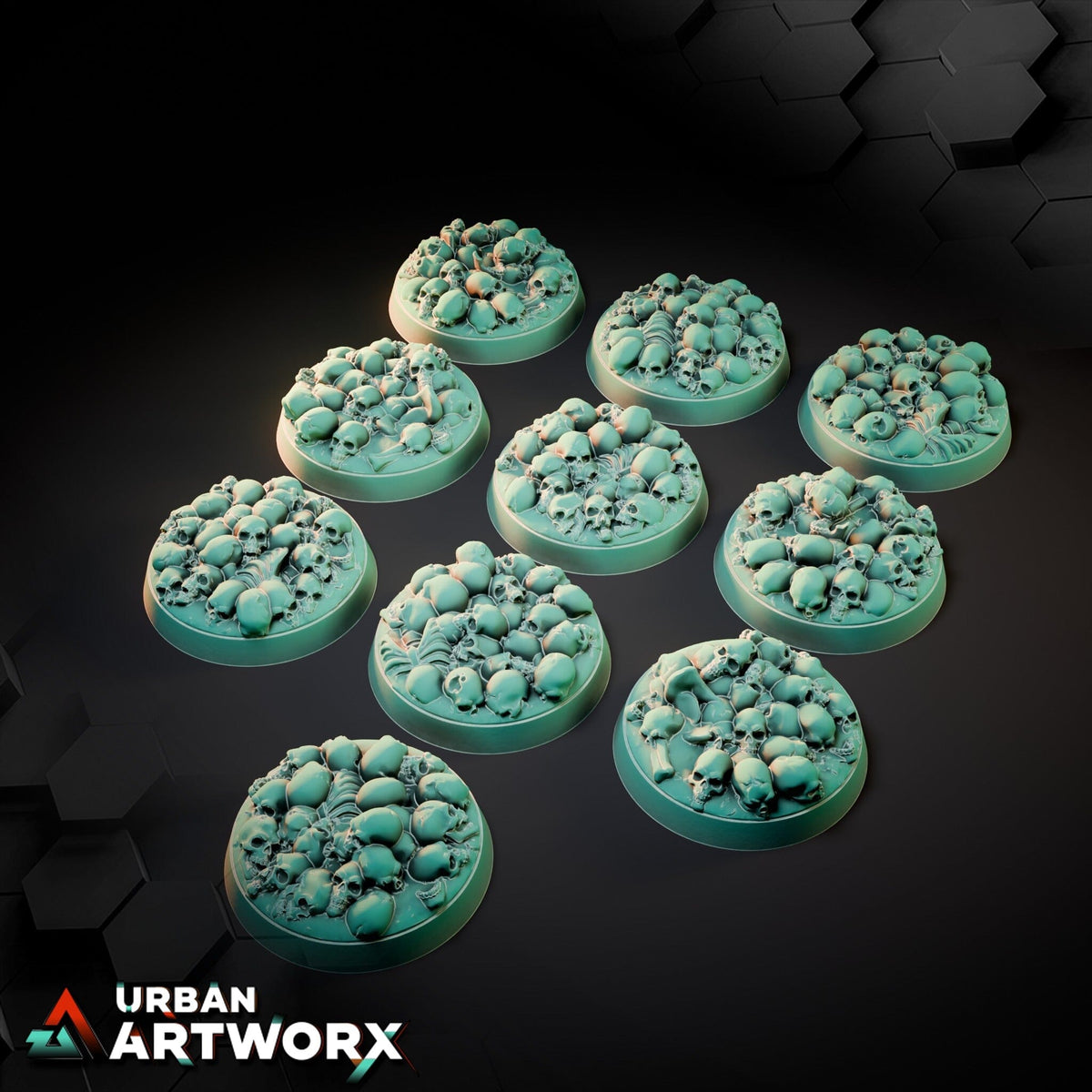 Tabletop Bases - Txarli Factory - Death Skulls Bases Bases Txarli Factory Round 32mm (10) 