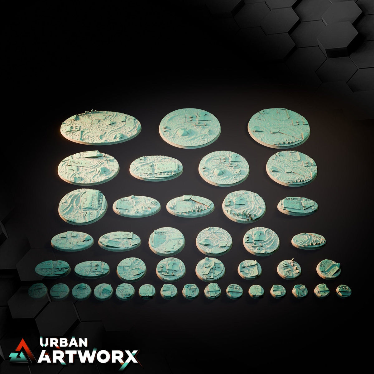 Tabletop Bases - Txarli Factory - Egyptian Bases Bases Txarli Factory 