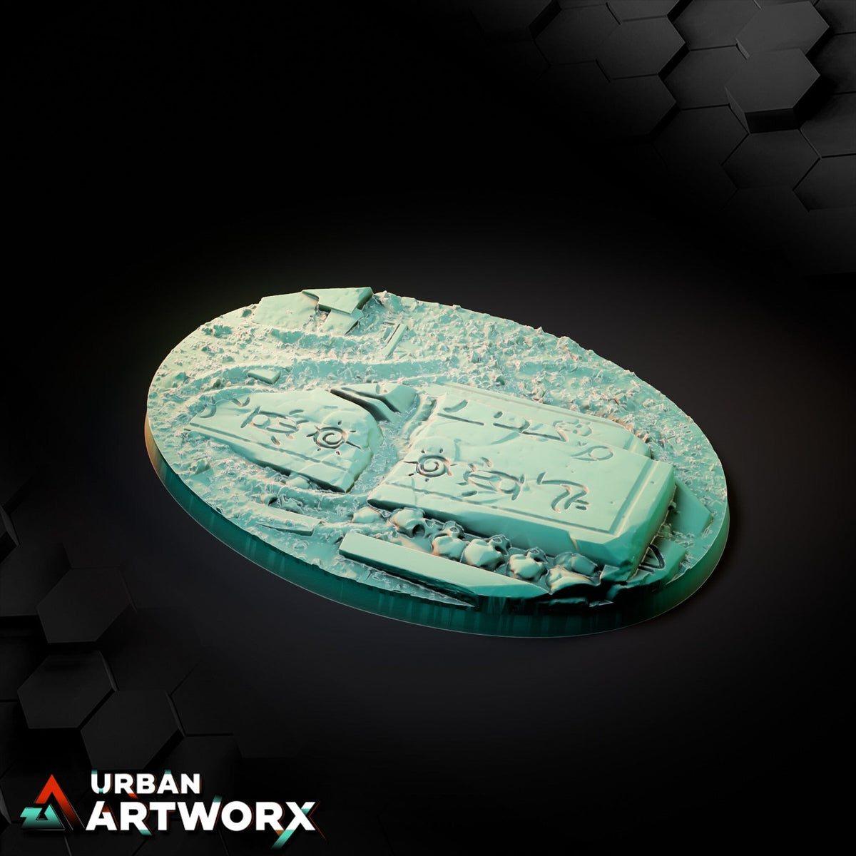 Tabletop Bases - Txarli Factory - Egyptian Bases Bases Txarli Factory Oval 105x70mm 