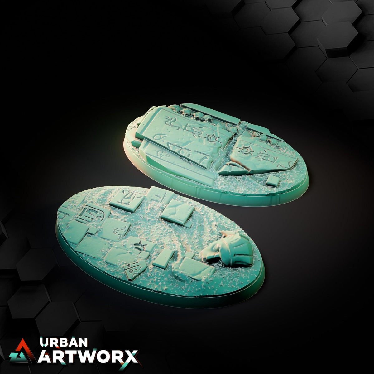 Tabletop Bases - Txarli Factory - Egyptian Bases Bases Txarli Factory Oval 75x42mm (2) 