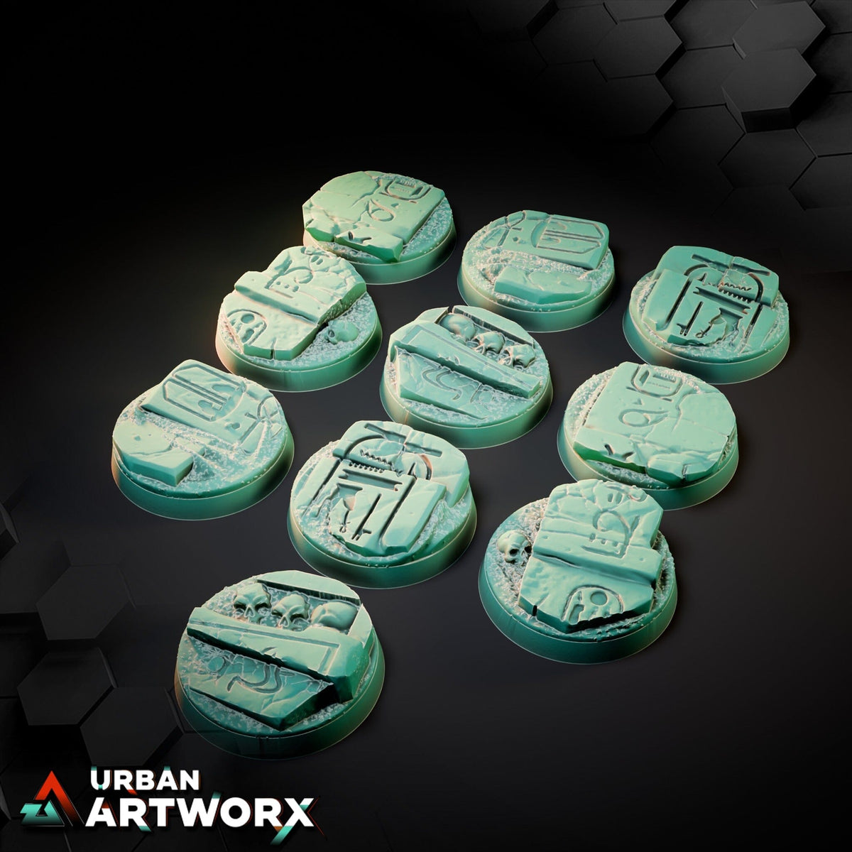Tabletop Bases - Txarli Factory - Egyptian Bases Bases Txarli Factory Round 25mm (10) 