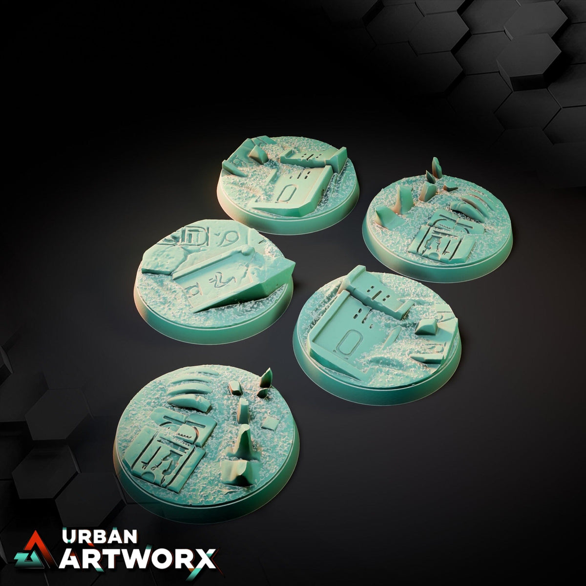 Tabletop Bases - Txarli Factory - Egyptian Bases Bases Txarli Factory Round 40mm (5) 