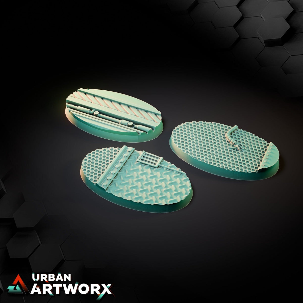 Tabletop Bases - Txarli Factory - Factory Bases Bases Txarli Factory Oval 60x35mm (3) 
