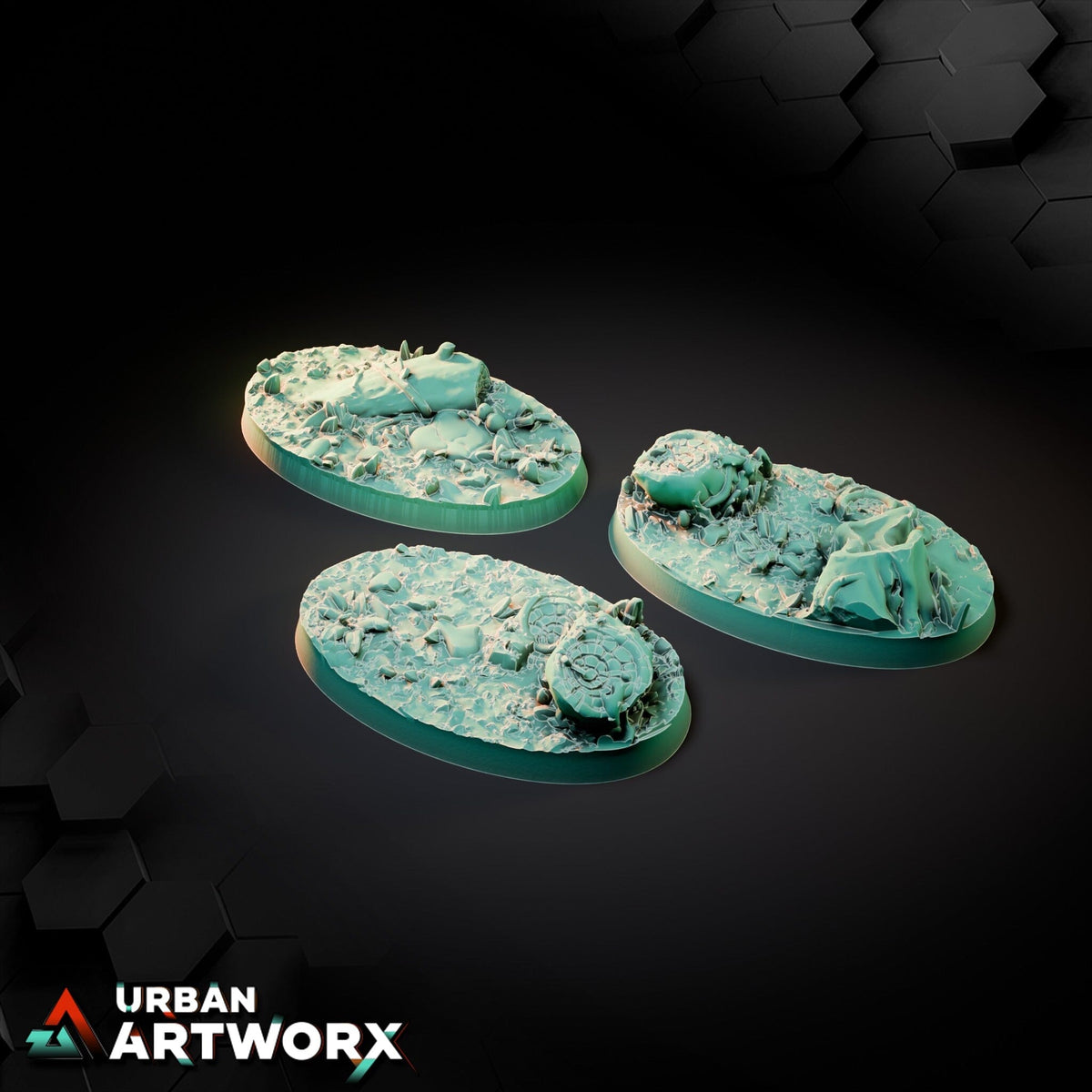 Tabletop Bases - Txarli Factory - Forest Bases Bases Txarli Factory Oval 60x35mm (3) 
