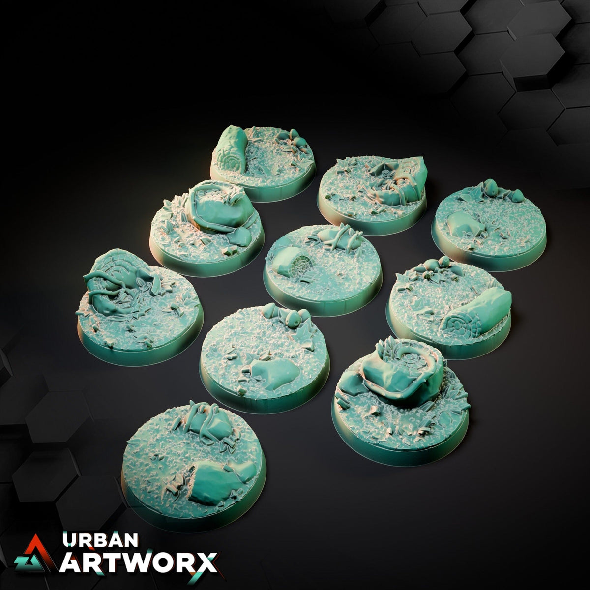 Tabletop Bases - Txarli Factory - Forest Bases Bases Txarli Factory Round 25mm (10) 