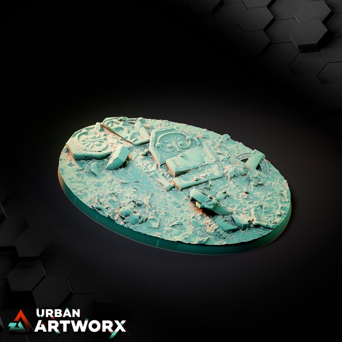 Tabletop Bases - Txarli Factory - Graveyard Bases Bases Txarli Factory Oval 105x70mm 