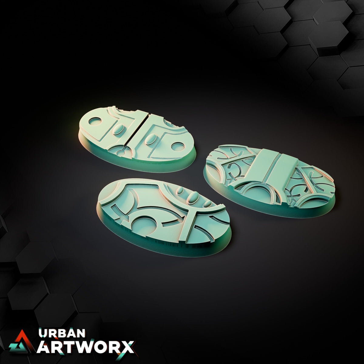 Tabletop Bases - Txarli Factory - Magic Temple Bases Bases Txarli Factory Oval 60x35mm (3) 