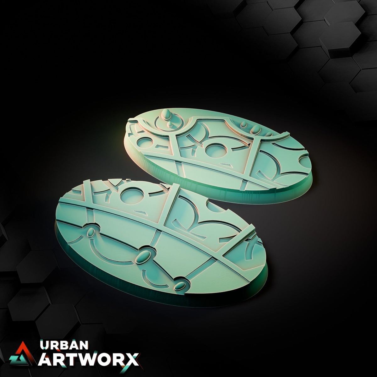 Tabletop Bases - Txarli Factory - Magic Temple Bases Bases Txarli Factory Oval 75x42mm (2) 