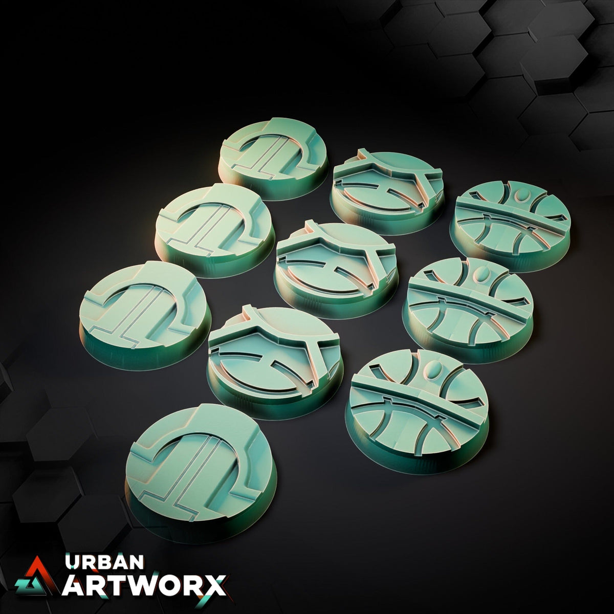 Tabletop Bases - Txarli Factory - Magic Temple Bases Bases Txarli Factory Round 25mm (10) 