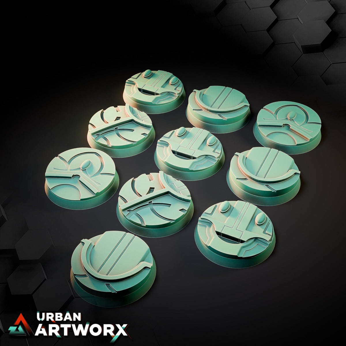 Tabletop Bases - Txarli Factory - Magic Temple Bases Bases Txarli Factory Round 32mm (10) 