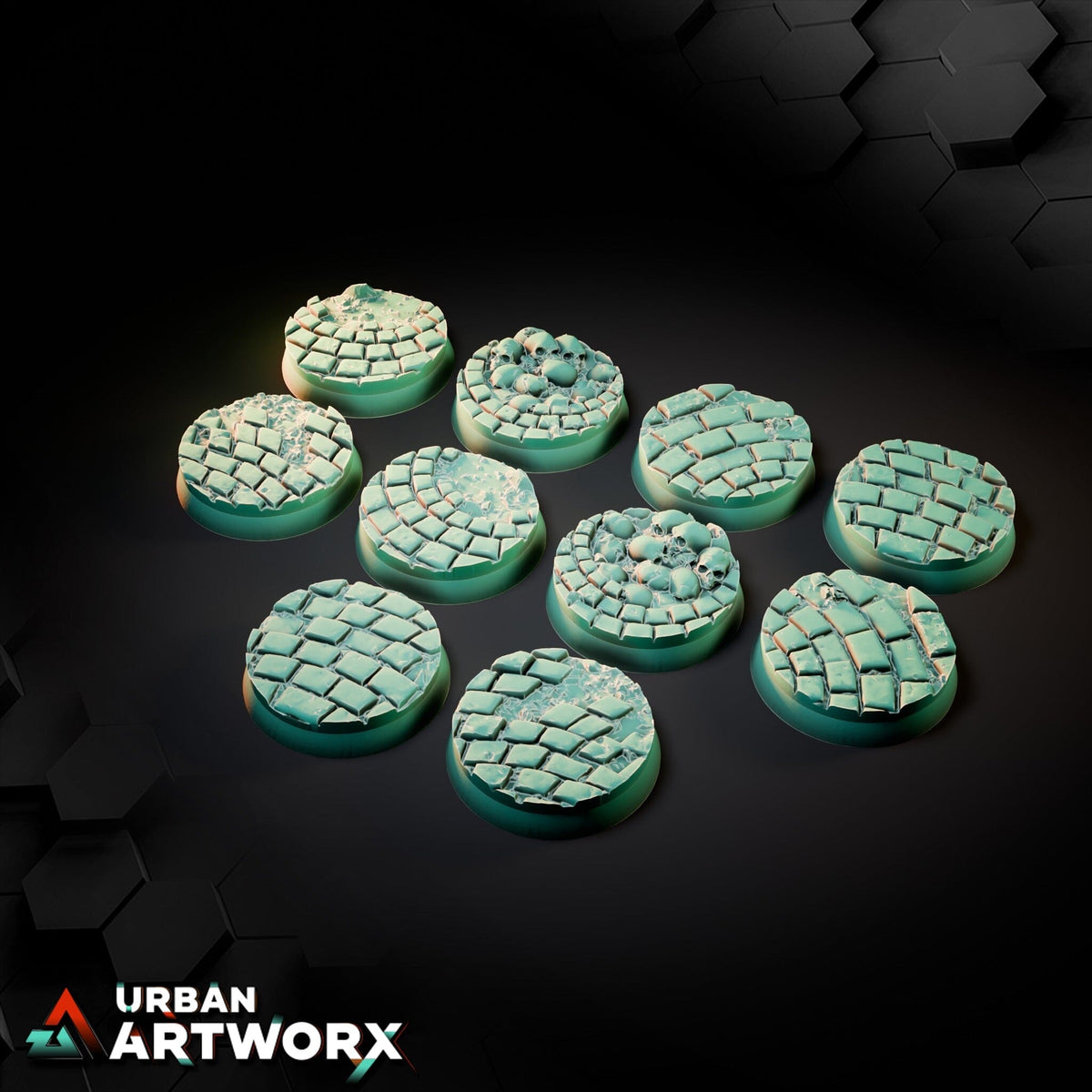 Tabletop Bases - Txarli Factory - Medieval Road Bases Txarli Factory Round 25mm (10) 