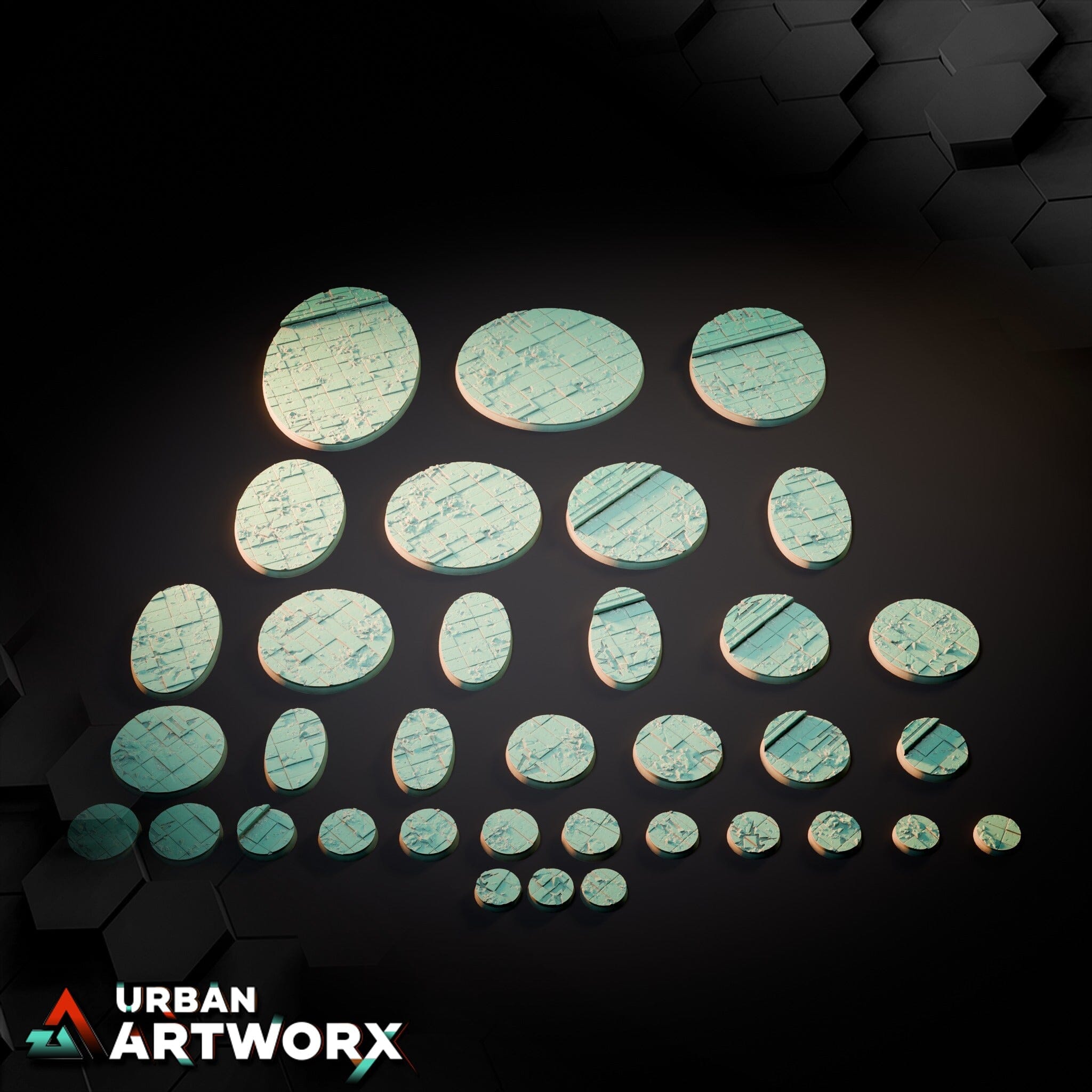 Tabletop Bases - Txarli Factory - Ruined Palace Bases Txarli Factory 