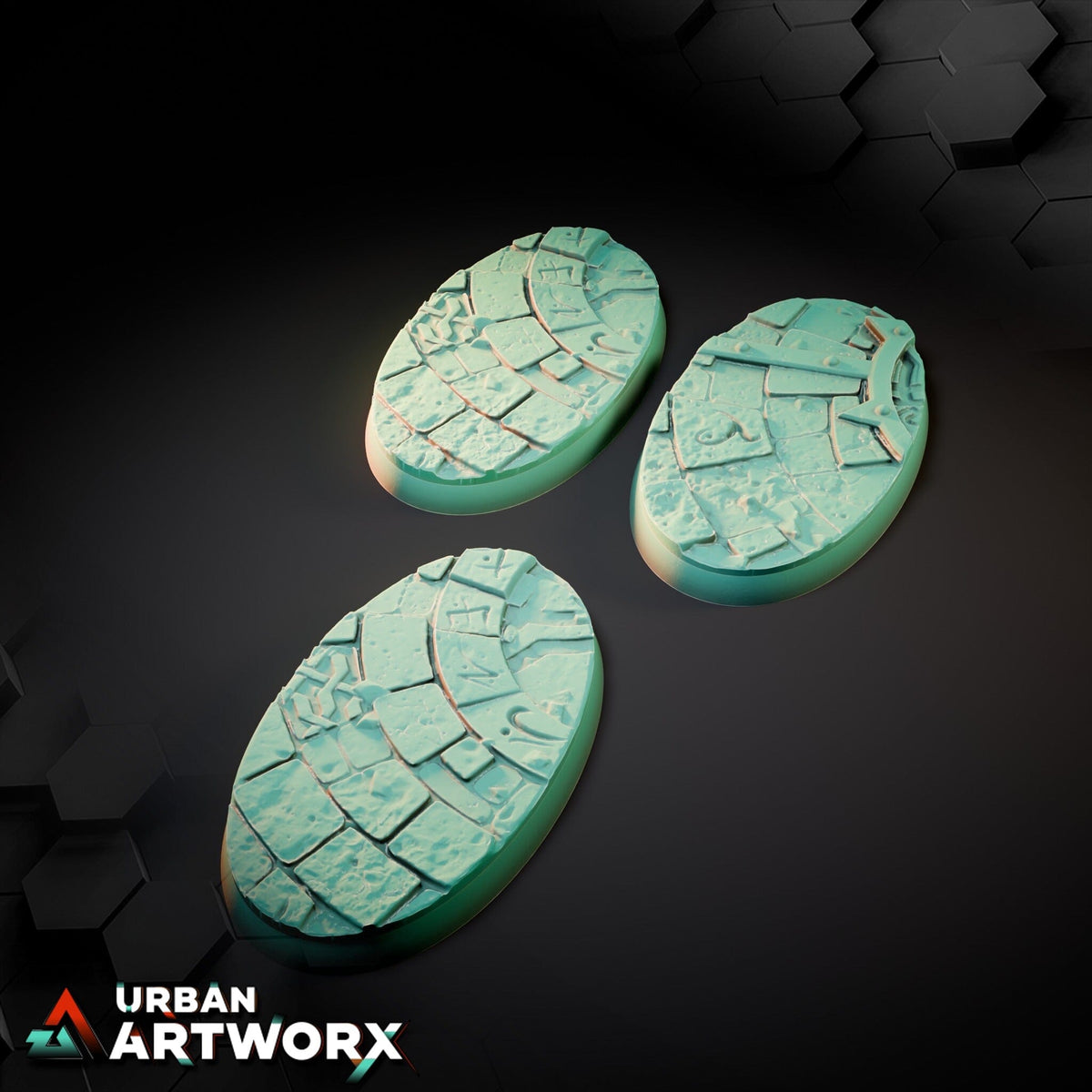 Tabletop Bases - Txarli Factory - Sacred Temples Bases Txarli Factory Oval 60x35mm (3) 