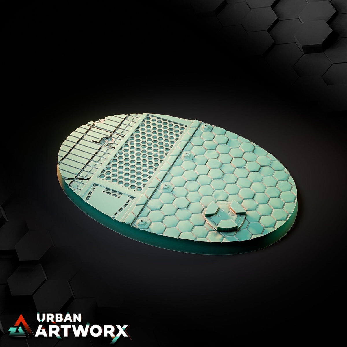 Tabletop Bases - Txarli Factory - Sci Fi City Bases Bases Txarli Factory Oval 105x70mm 