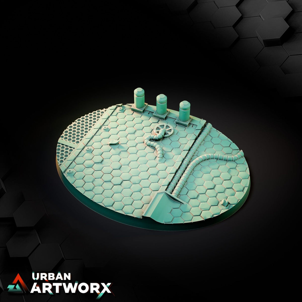 Tabletop Bases - Txarli Factory - Sci Fi City Bases Bases Txarli Factory Oval 120x92mm 