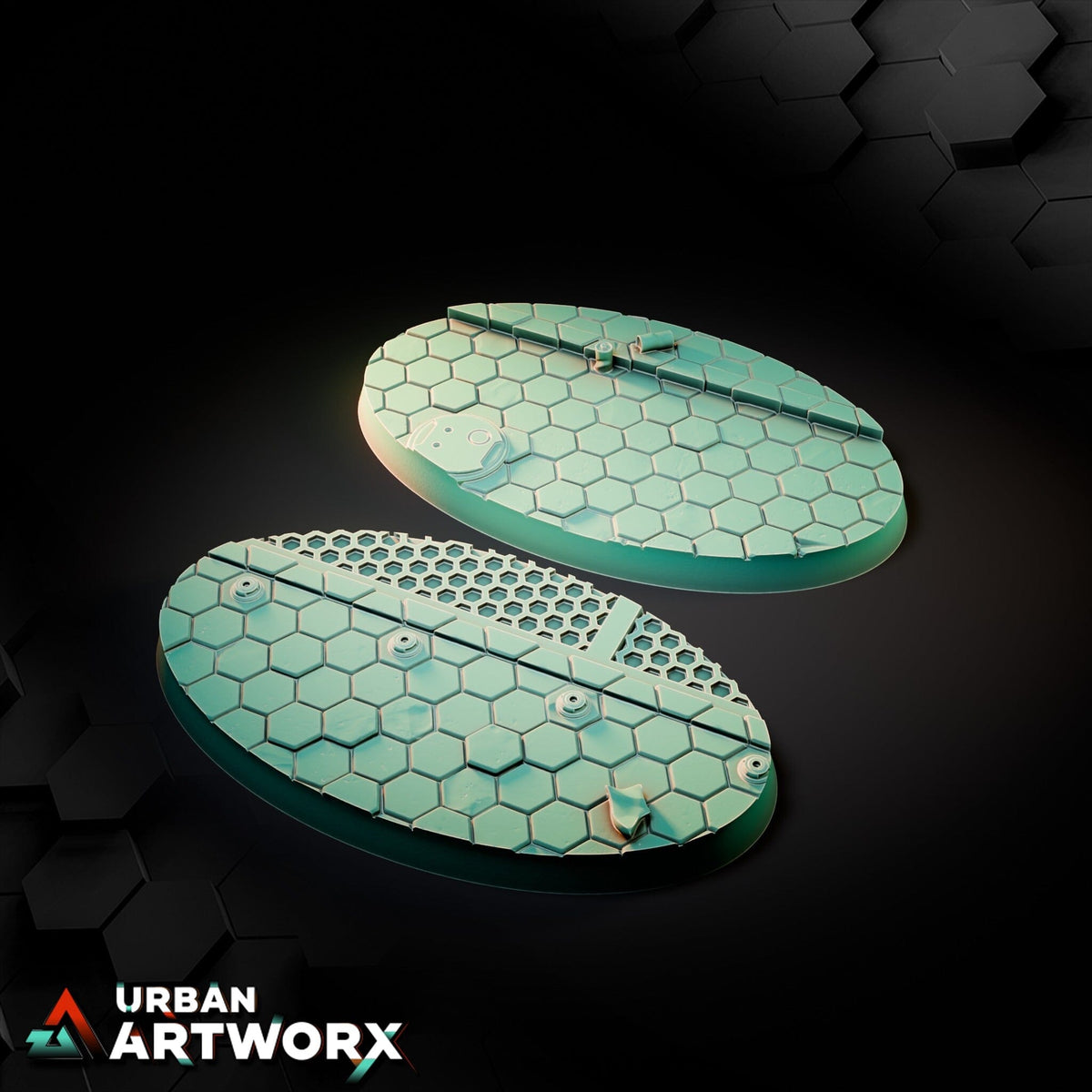 Tabletop Bases - Txarli Factory - Sci Fi City Bases Bases Txarli Factory Oval 75x42mm (2) 