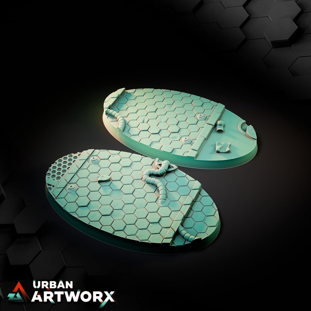 Tabletop Bases - Txarli Factory - Sci Fi City Bases Bases Txarli Factory Oval 90x52mm (2) 