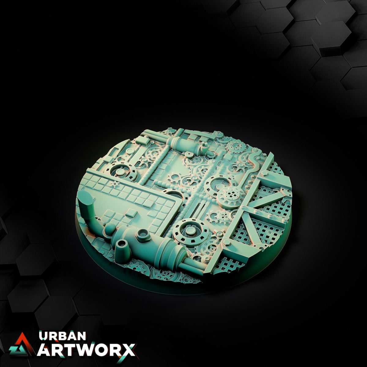 Tabletop Bases - Txarli Factory - Steam Punk Bases Bases Txarli Factory Round 100mm 