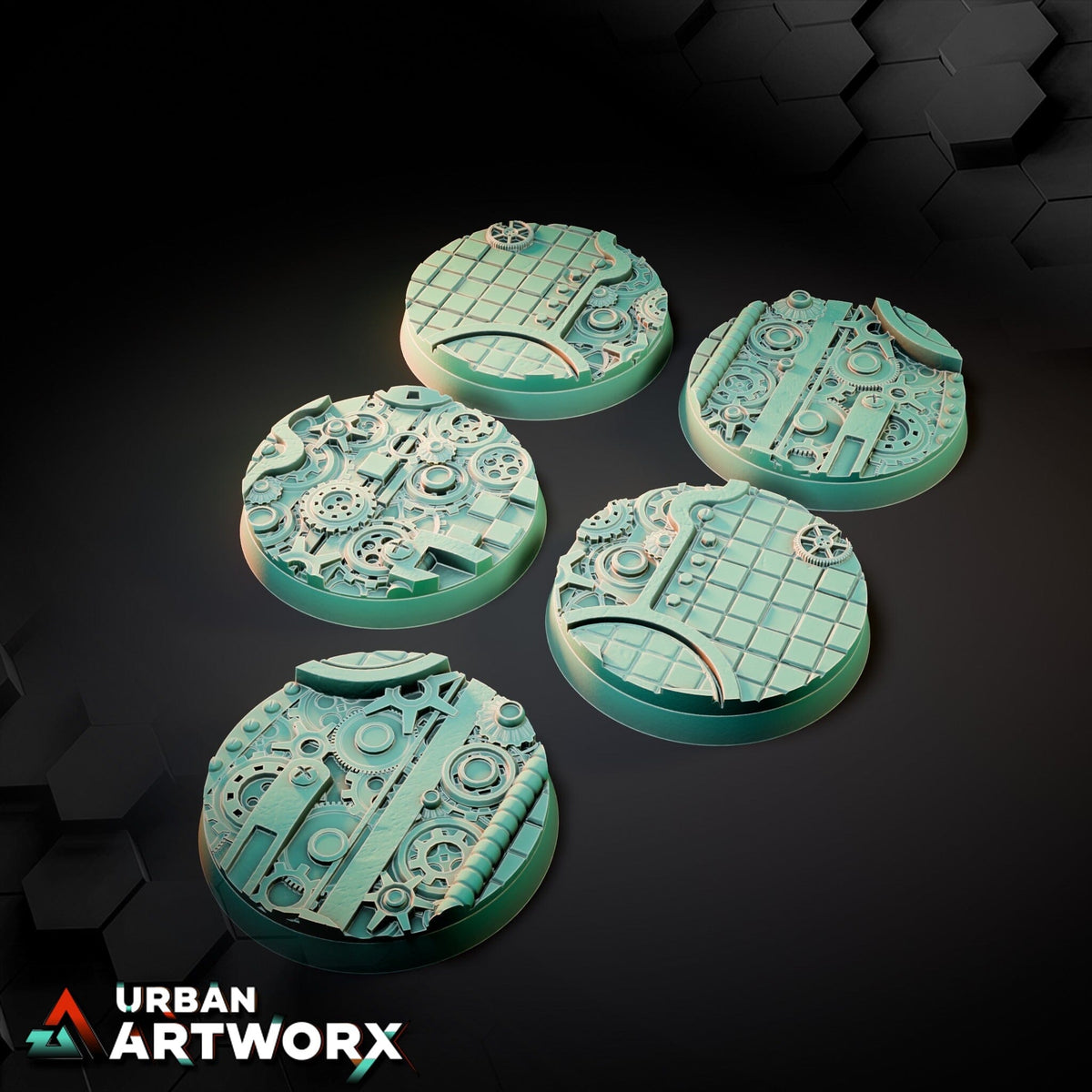 Tabletop Bases - Txarli Factory - Steam Punk Bases Bases Txarli Factory Round 40mm (5) 