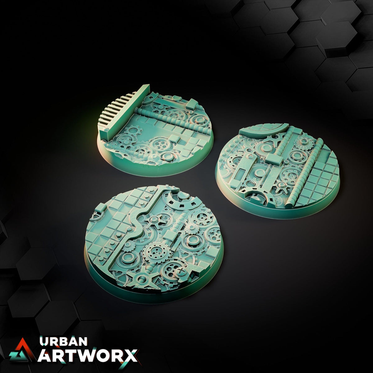 Tabletop Bases - Txarli Factory - Steam Punk Bases Bases Txarli Factory Round 50mm (3) 