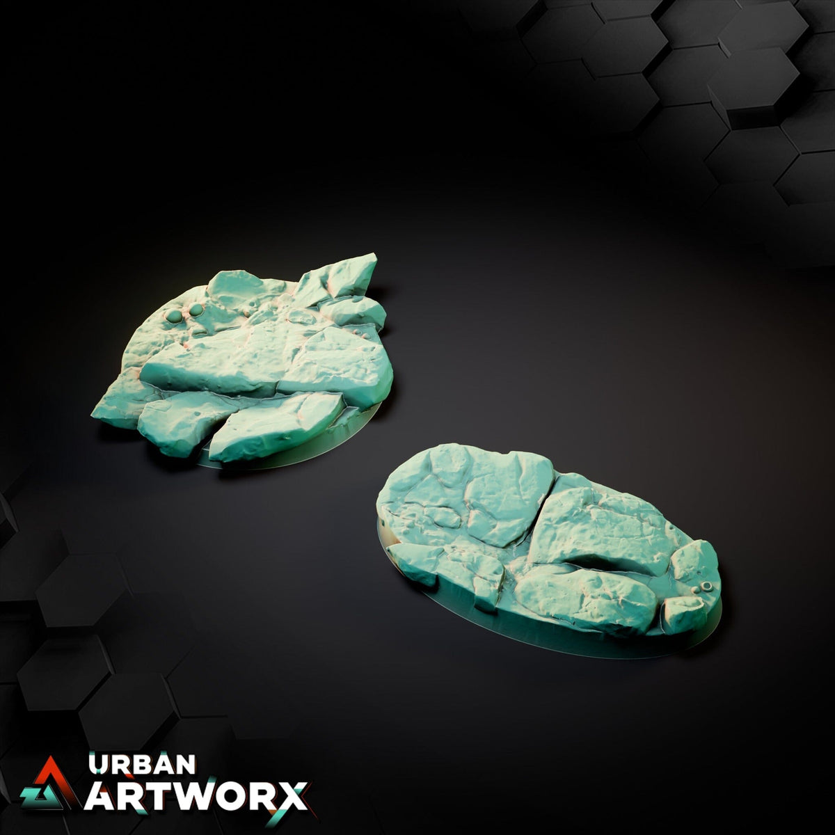 Tabletop Bases - Txarli Factory - Volcanic Bases Bases Txarli Factory Oval 75x42mm (2) 