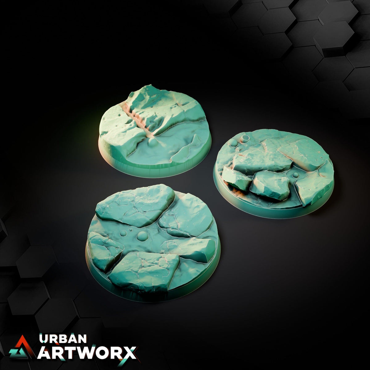 Tabletop Bases - Txarli Factory - Volcanic Bases Bases Txarli Factory Round 50mm (3) 