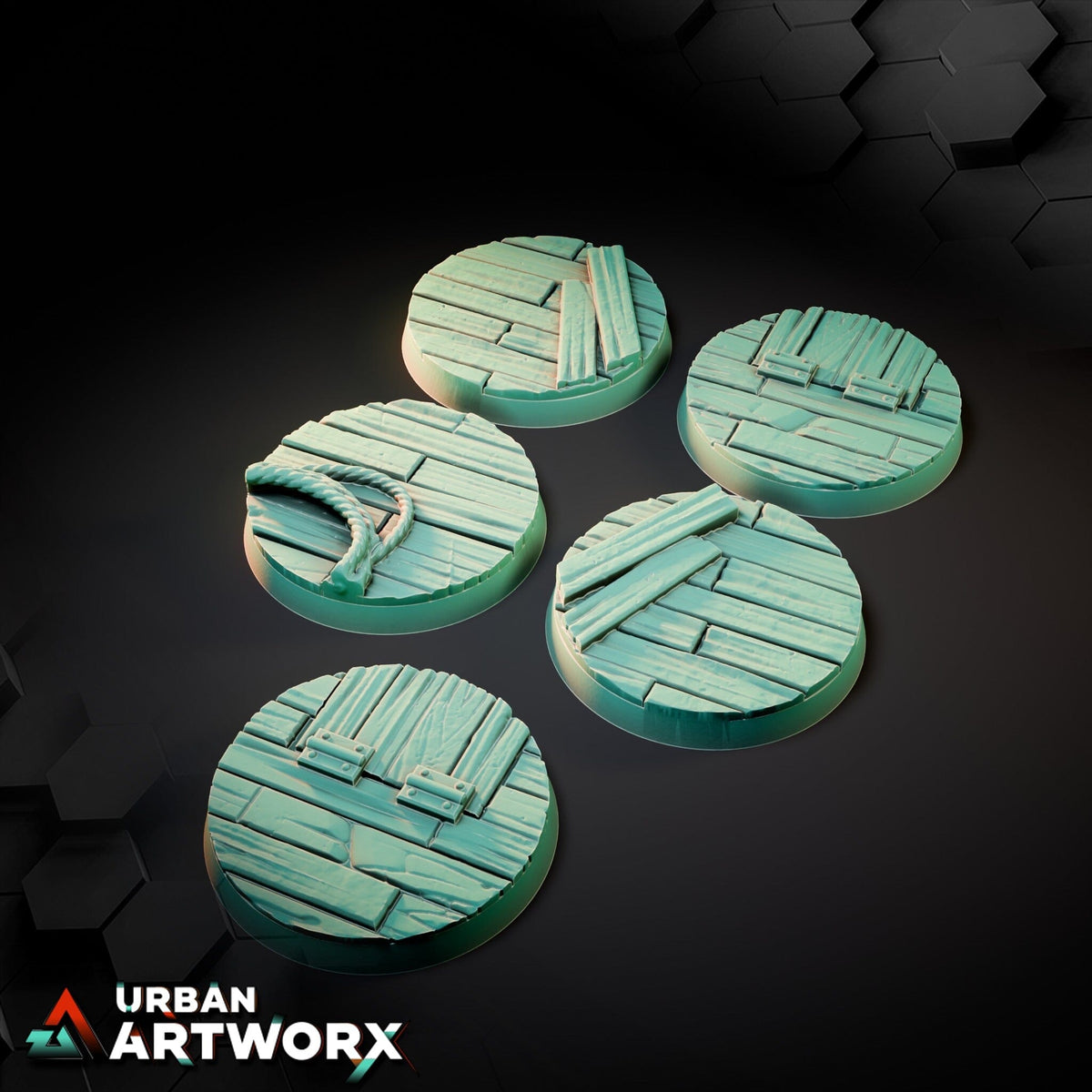 Tabletop Bases - Txarli Factory - Wooden Bases Bases Txarli Factory Round 40mm (5) 