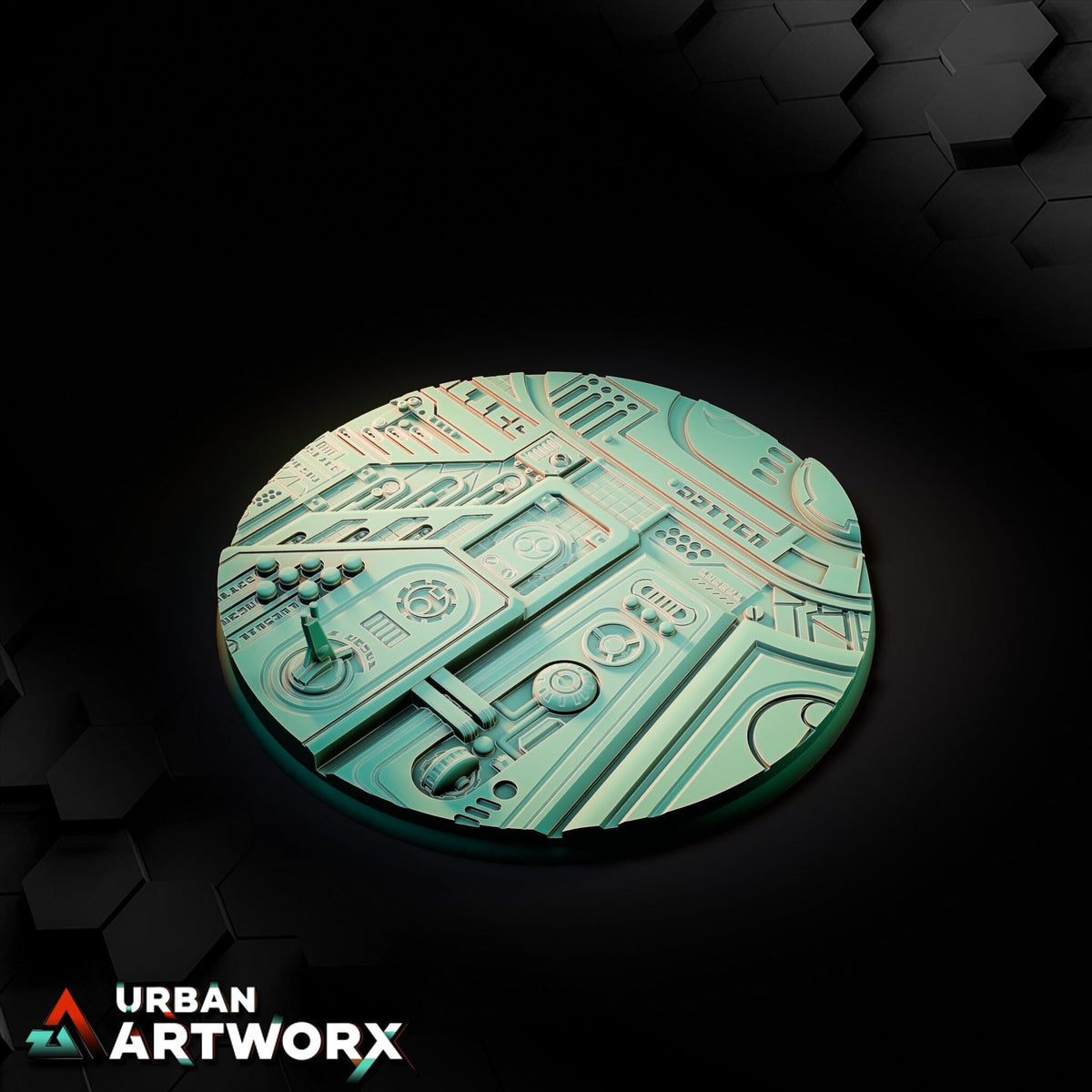 Tabletop Bases - Txarli Factory - Xeno City Bases Txarli Factory Round 130mm 