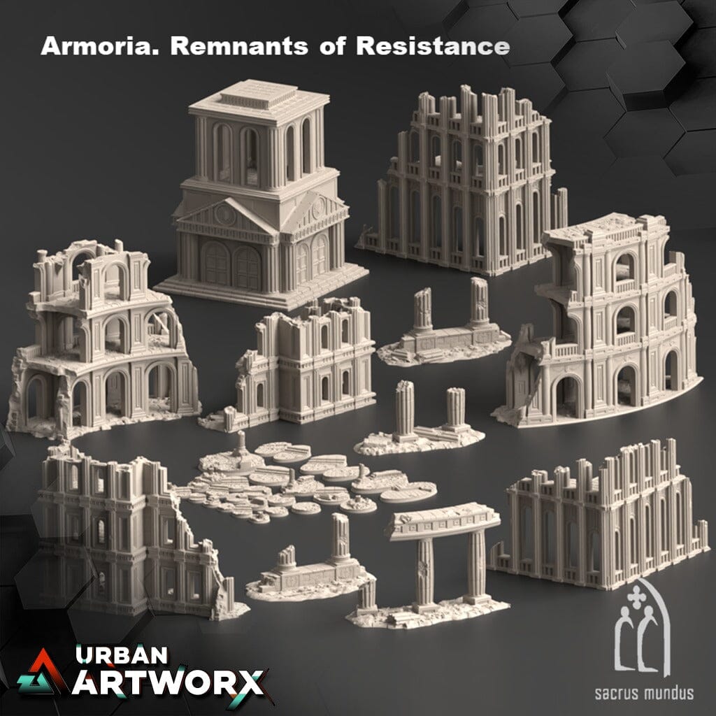 Tabletop Gelände - Sacrusmundus - Armoria - Complete Set Sacrusmundus 