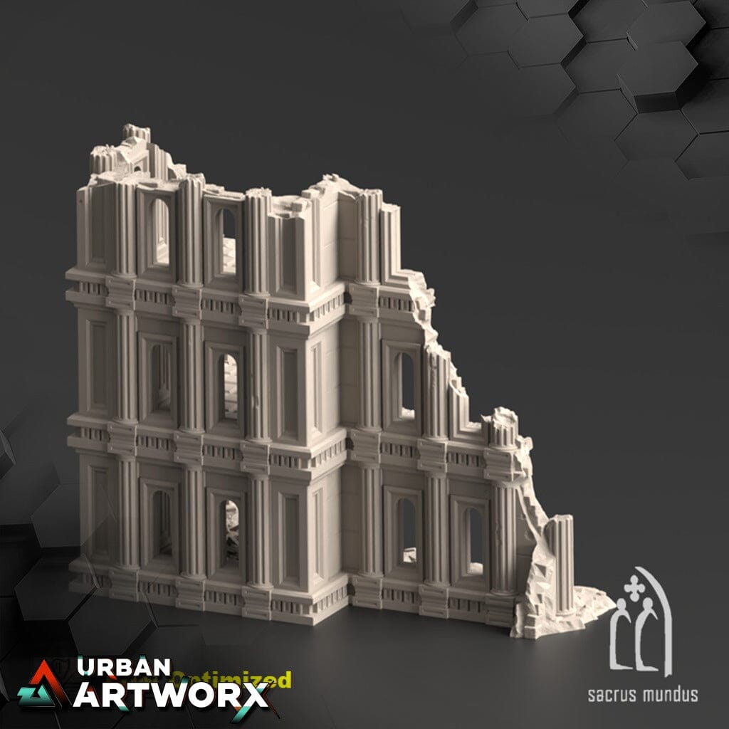 Tabletop Gelände - Sacrusmundus - Armoria - Corner Ruin C Sacrusmundus 