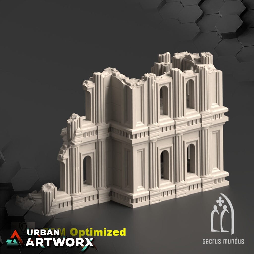 Tabletop Gelände - Sacrusmundus - Armoria - Corner Ruin D Sacrusmundus 
