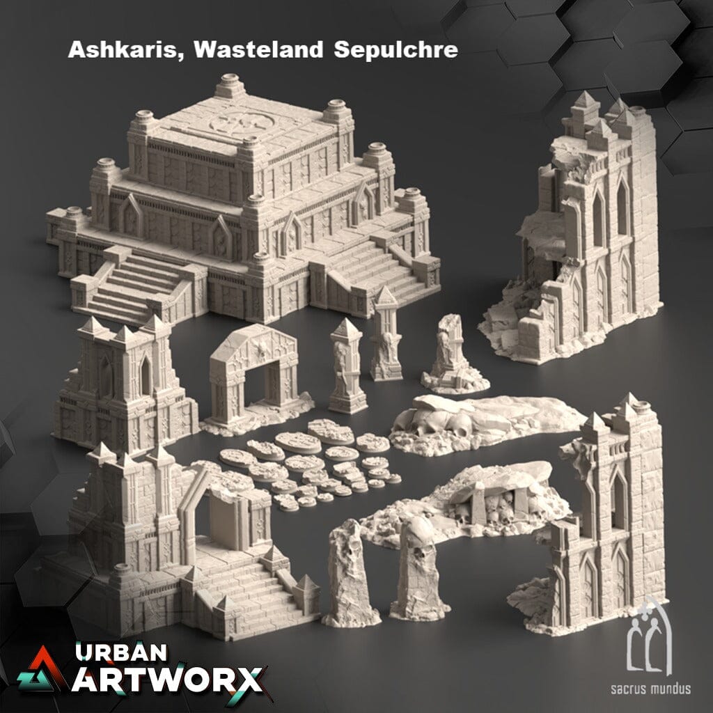 Tabletop Gelände - Sacrusmundus - Ashkaris - Complete Set Sacrusmundus 