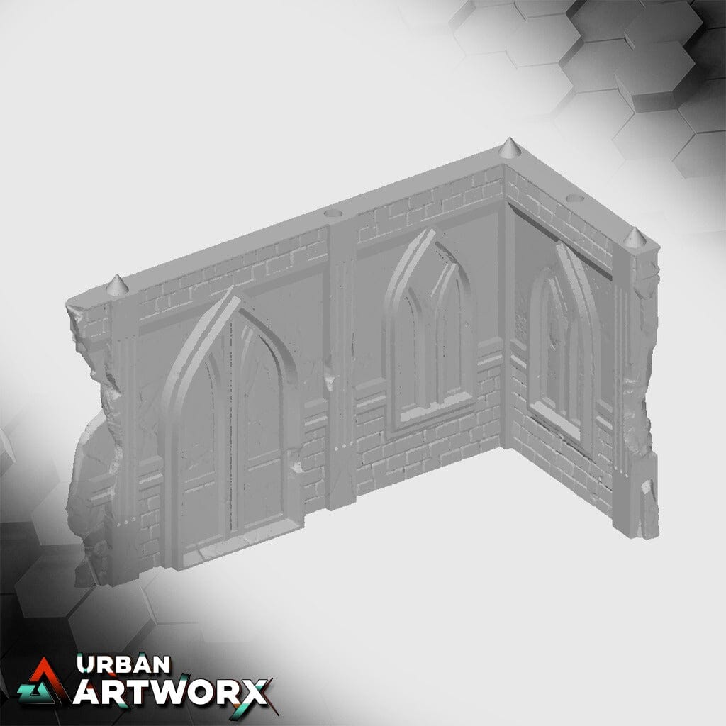 Tabletop Gelände - Txarli Factory - 11th Edition Grimdark Ruins Txarli Factory Ruin 3x6 01 