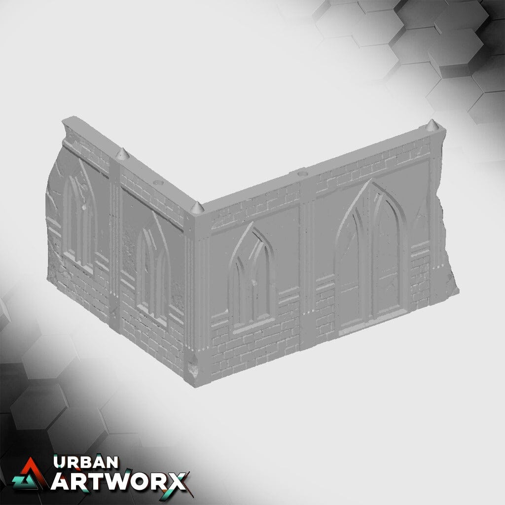 Tabletop Gelände - Txarli Factory - 11th Edition Grimdark Ruins Txarli Factory Ruin 5x6 01 
